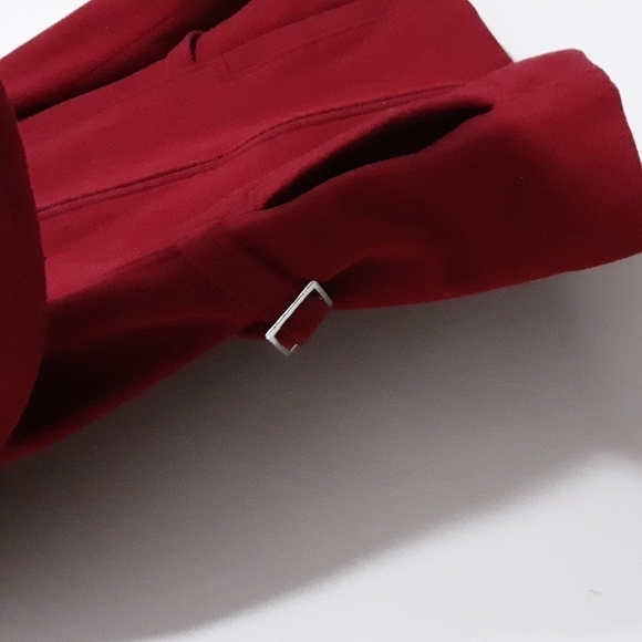 B Moss women coat  M Full Zip  wool event casual Comfy Red Luxury - Picture 4 of 9